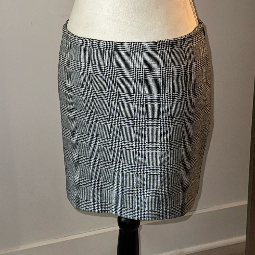 Plaid Houndstooth Skirt, Abbeline